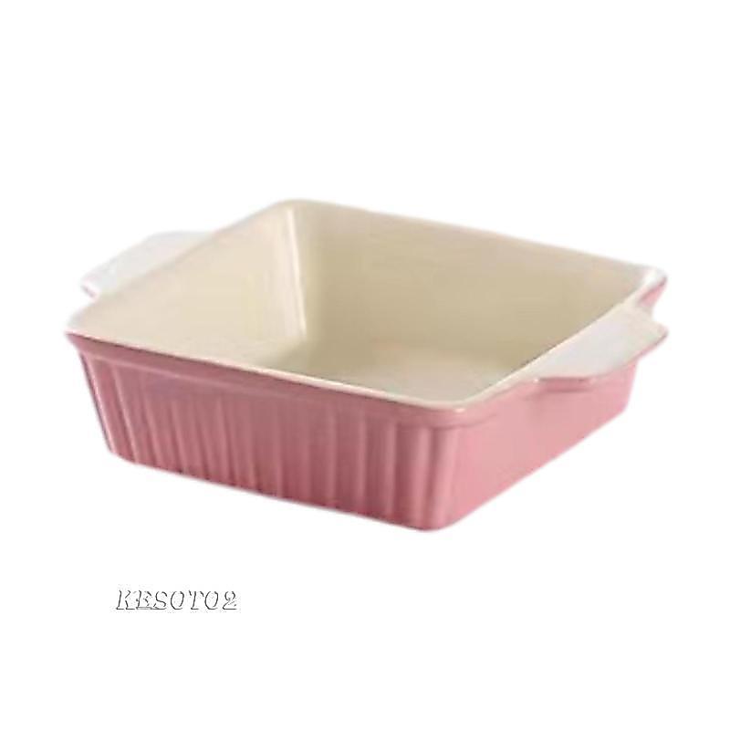 Đĩa Nướng Gốm Lasagna Lớn Sâu Cho Lò Nướng Dã Ngoại Bánh Cắm Trại Vuông