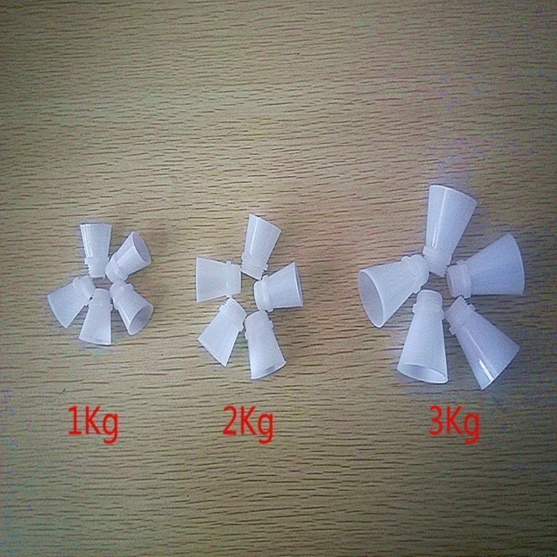 Bình chữa cháy bột khô Vòi phun 1kg 2kg 3kg Bình chữa cháy Phụ kiện màu trắng Bình chữa cháy Vòi phu