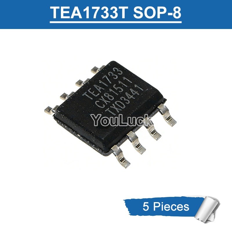 5 Chiếc TEA1733 SOP-8 TEA1733T / N1 SMPS Bộ Điều Khiển IC Chip Mới