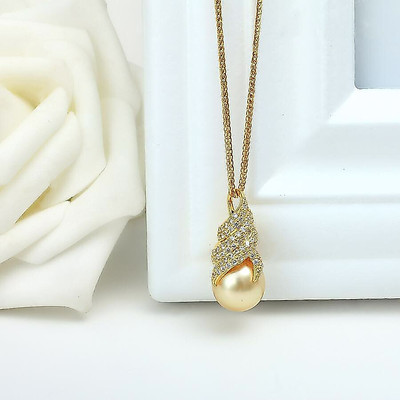 Mặt Dây Chuyền Bạc 925 Mạ Vàng Hoặc Bạc Trắng Đính Hạt Ngọc Trai 10ly - Ngọc Trai Trường Thịnh