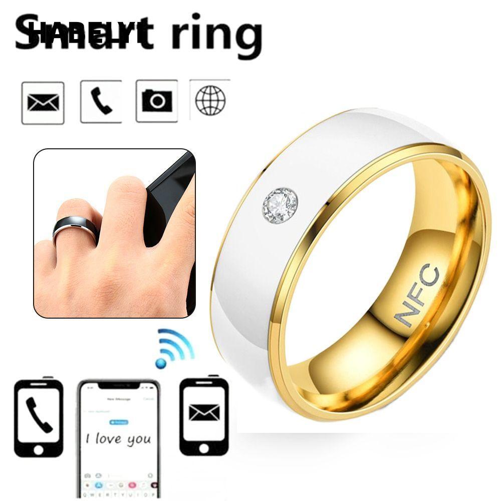 Nhẫn kỹ thuật số ngón tay HABELYI, Nhẫn thông minh NFC có thể đeo được ma thuật, Nhẫn đeo tay NFC bằ