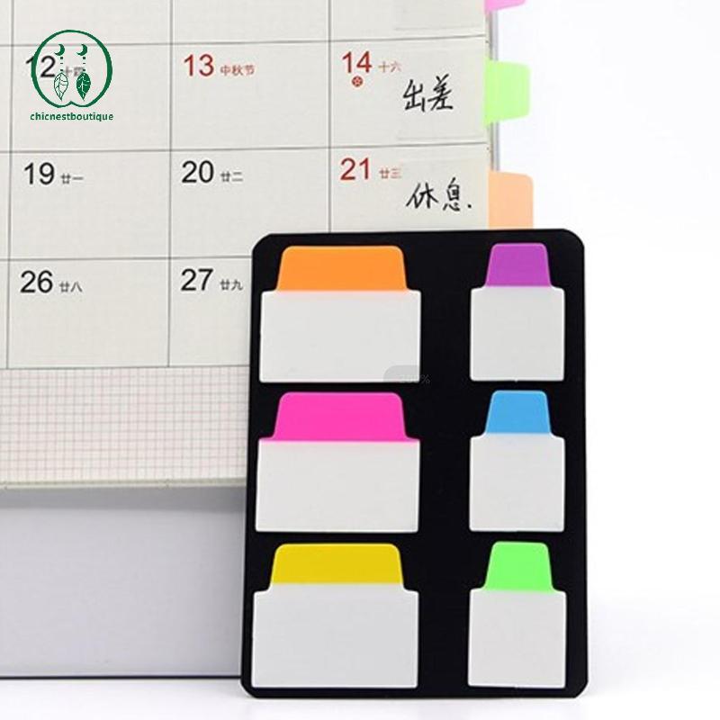 [Chicnest] 120 Trang Đơn Giản Nguyên Chất Trong Suốt Stiers Nhãn Màu Stiers DIY Stiy Notes Đồ Dùng H