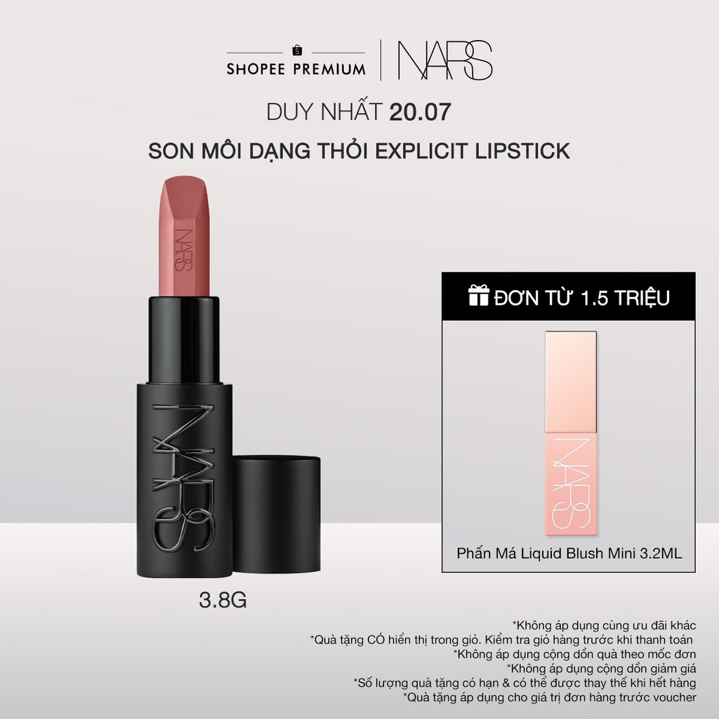 Son môi dạng thỏi NARS Explicit Lipstick 3.8g