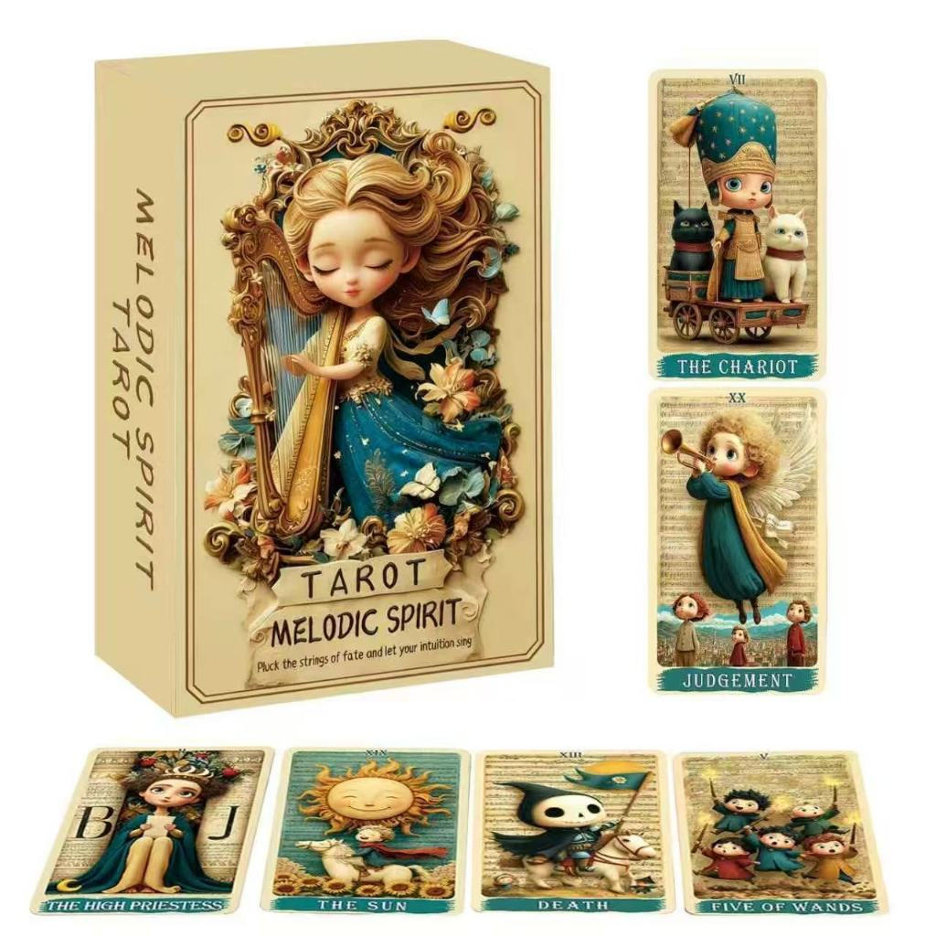 Heaven and Earth Cover [Bản gốc] 12 x 7cm Melody Tarot English Board Game Melodic Spirit Tarot Melod