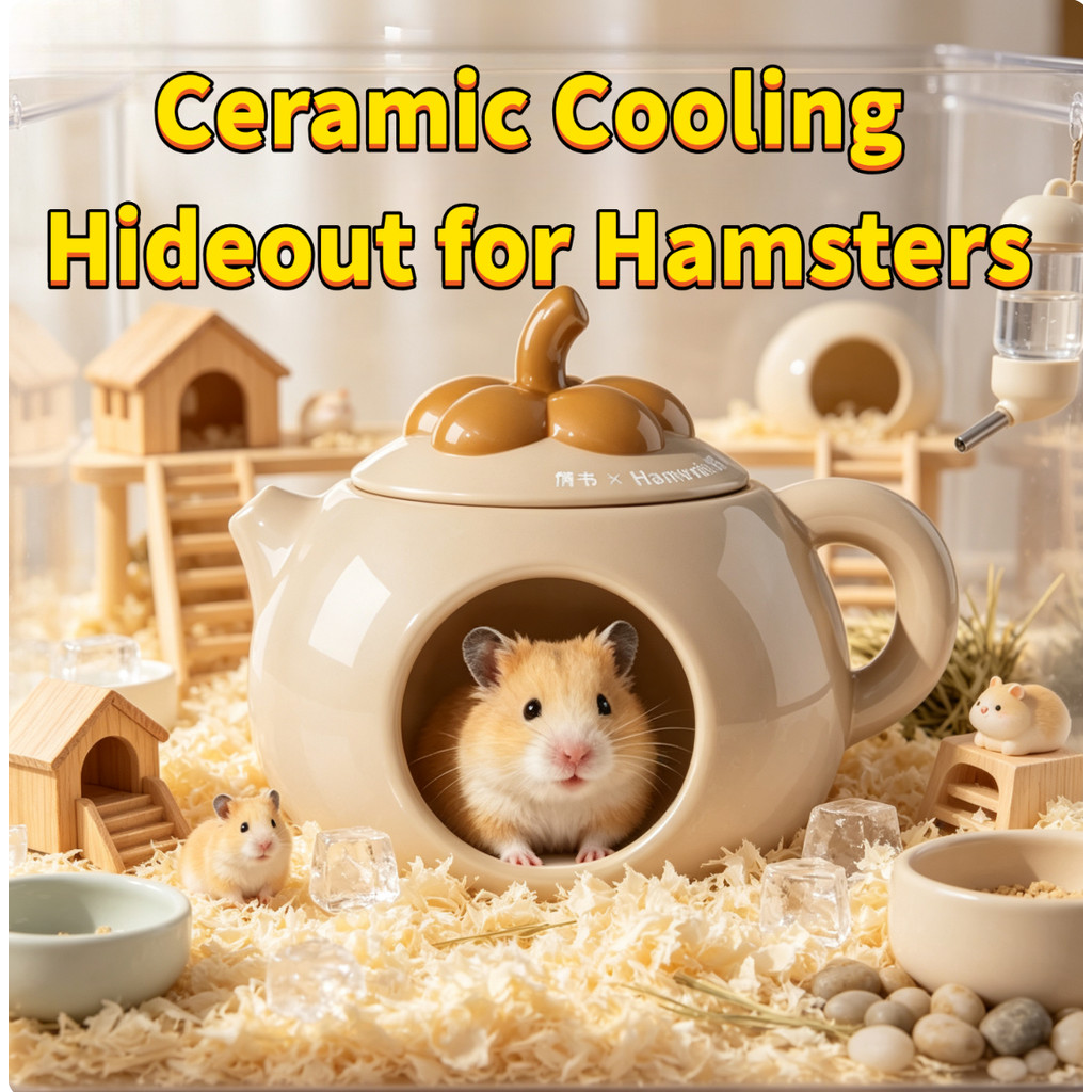 Bốn Mùa Có Sẵn Gốm Hamster Cool Hide Nest Hang Làm Mát Mùa Hè Cho Hamster Syria