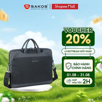 Túi Xách Chống Sốc Đựng Laptop SAKOS FLEXI 15.6 Inch Chống Sốc Tốt Nhẹ Bền Bảo Vệ An Toàn