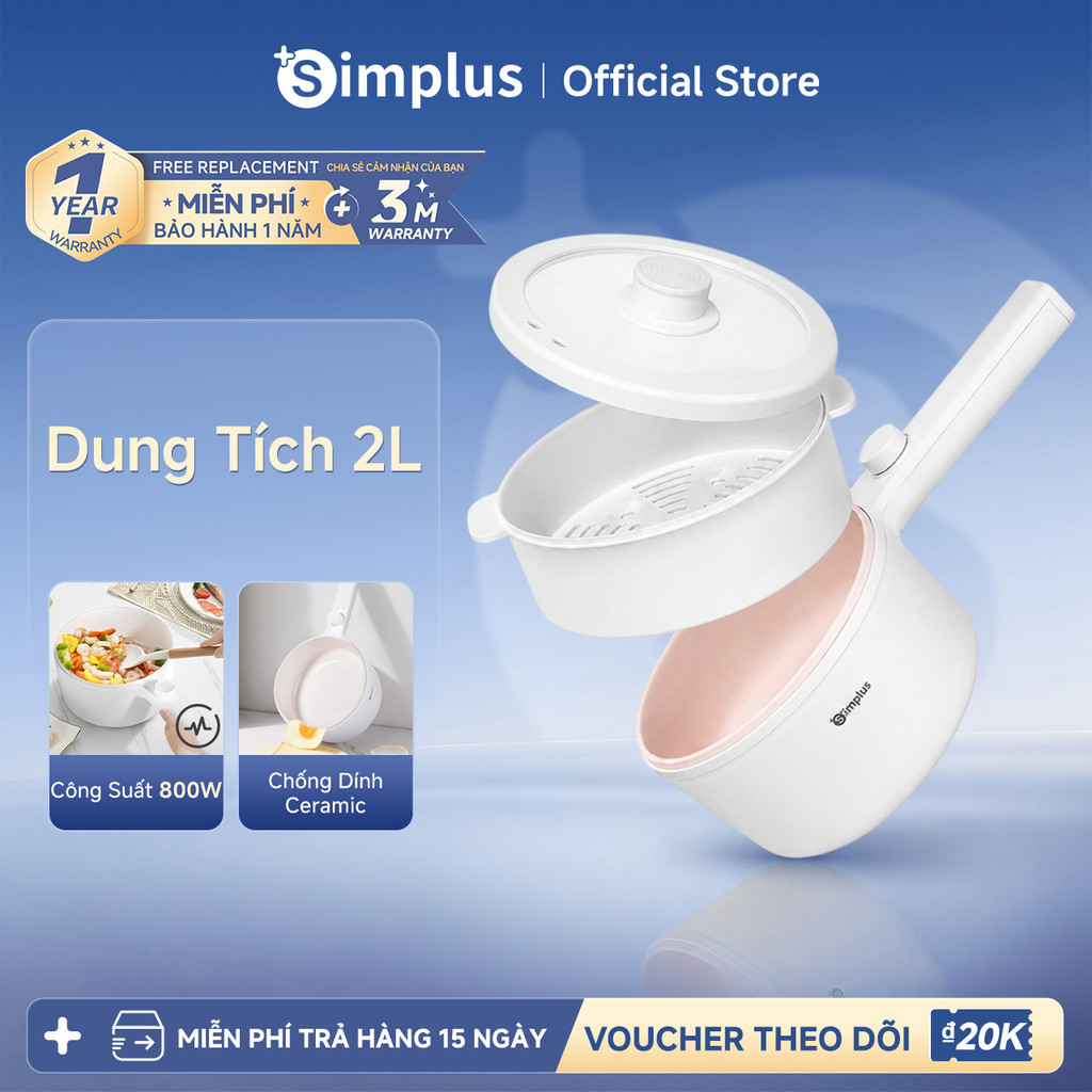 Simplus Nồi Lẩu Điện Đa Năng Dung tích 2L/1.5L DZGH009/012 - Bảo Hành 1 Năm 1 Đổi 1