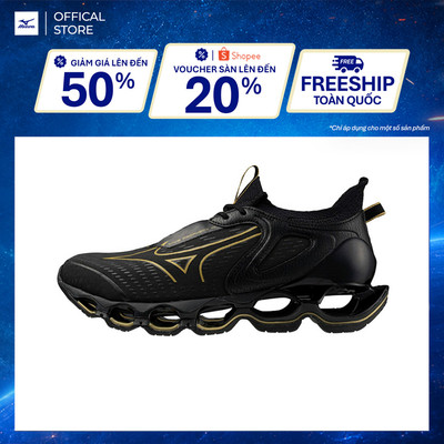 Giày Chạy Bộ Unisex Mizuno Wave Prophecy 14 - Đen - J1GC255181