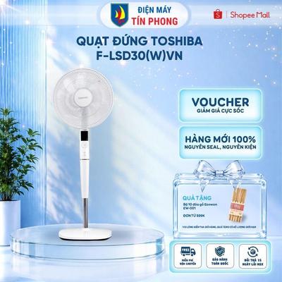 Quạt đứng Toshiba F-LSD30(W)VN - Công nghệ DC Inverter - Hàng chính hãng - Bảo hành 12 tháng
