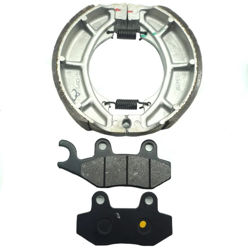 Xe Máy Phía Trước Phía Sau Má Phanh Bộ Giày Cho SUZUKI EN125-2 2005 EN125-2A Sản Xuất 2005-2019 EN 1