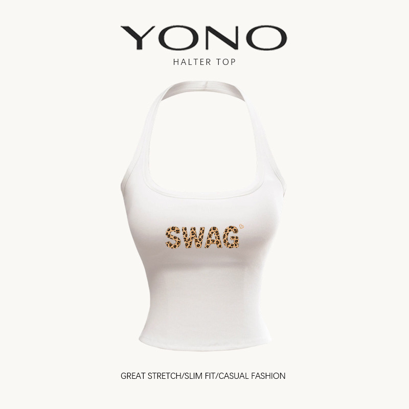 Áo dây nữ YONO Slim Fit SWAG Leopard Y2K Style
