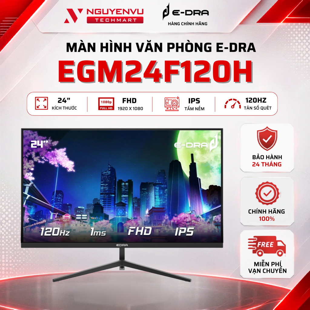 Màn Hình Gaming E-Dra EGM24F120H 24 inch 120Hz | 27 Inch 120Hz | 22 Inch 100Hz (FHD/IPS/1ms) - Bảo H