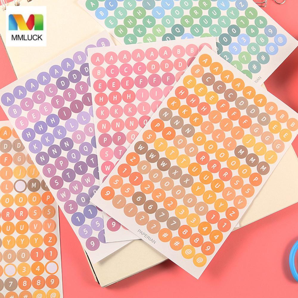 MMLUCK Sticker Numbers Letter Alphabet Planner Văn phòng phẩm