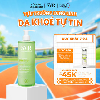 Gel rửa mặt cho da dầu mụn, không chứa xà phòng SVR Sebiaclear Gel Moussant 400ML