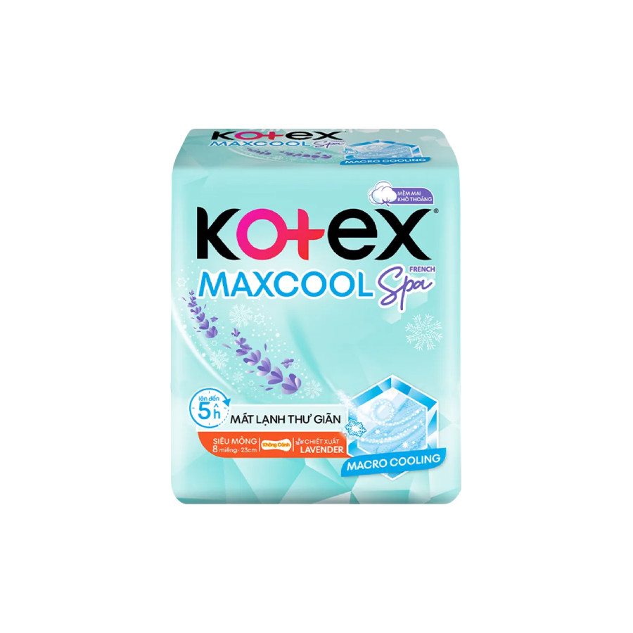 Băng vệ sinh Kotex Max Cool siêu mỏng không cánh 8 miếng - 01208