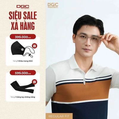 Áo Polo Ngắn Tay DGC Dáng Suông Kẻ Ngang, Áo Xẻ Sườn Trẻ Trung - SAPBE03M