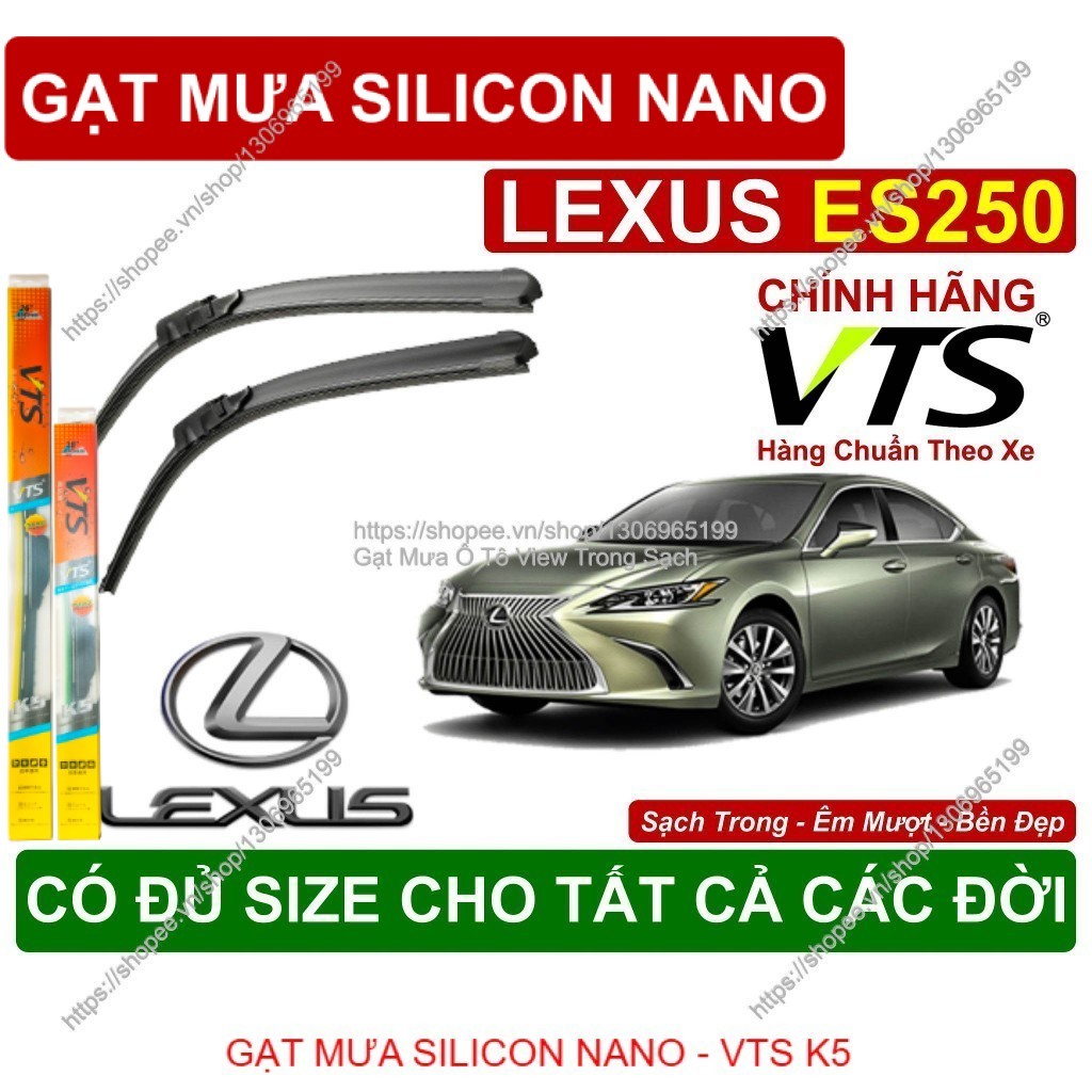 K5, Gạt Mưa Kính Lái Lexus ES250, Cặp Gạt Mưa Kính Lái Cho Các Dòng Xe Lexus ES250, Có Đủ Size Cho C