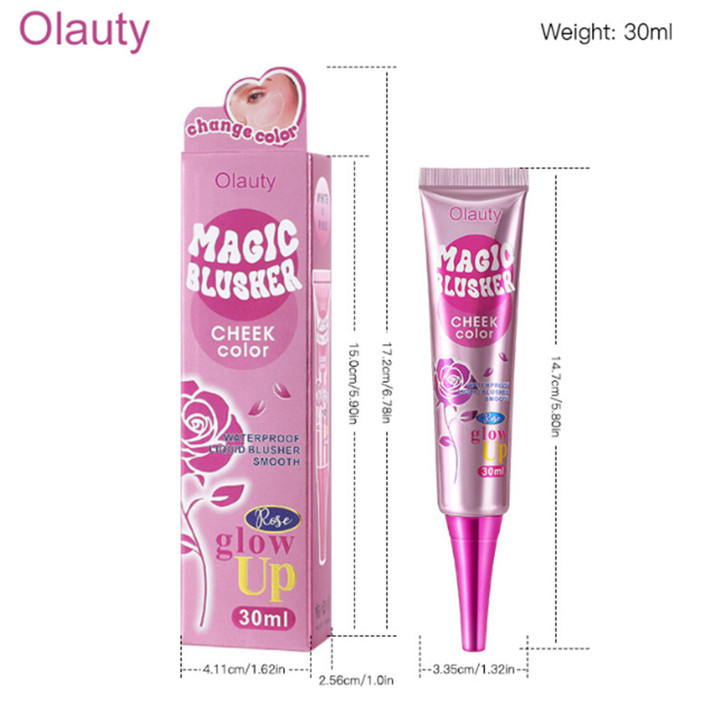 Magic Blusher Color Changing Blusher Liquid Blush Waterproof Long-Lasting blusher cream 30g