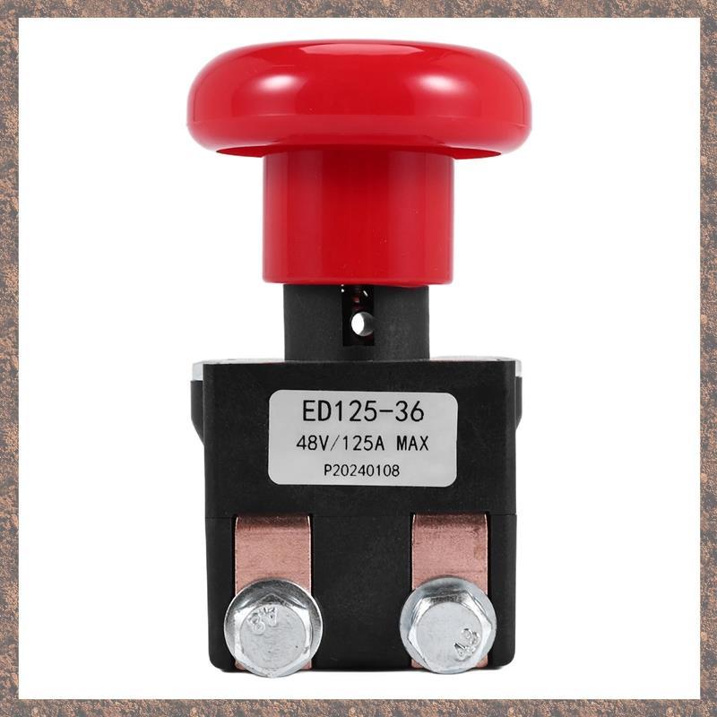 Công tắc dừng ngắt kết nối khẩn cấp ED125-36 48V 125A cho EZ30 E30 D40 EZ40 111551000800 Xe nâng điệ