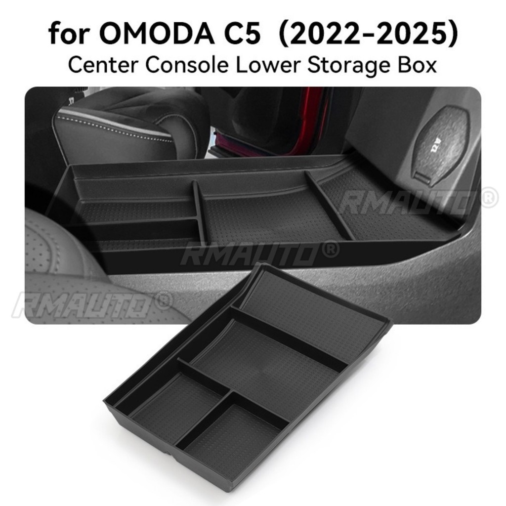 Premium-Dành Cho Chery OMODA C5 2024-2025 Hộp Đựng Xe Hơi Trung Tâm Tay Xuống Hộp Bảo Quản Bộ Thân X
