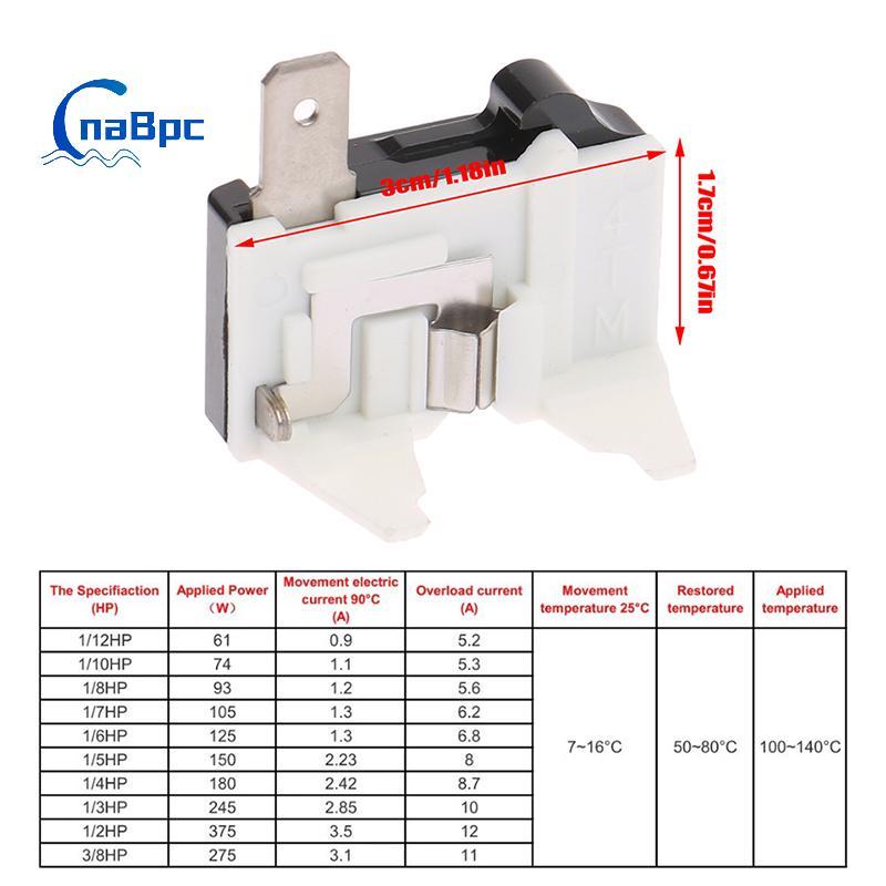 CnaBpc 4TM 110 / 220V Rơle bảo vệ quá tải tủ lạnh 1 / 2-1 / 8 Linh kiện thay thế