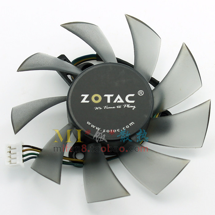 Quạt Card Đồ Họa Sotai 9800GT 9600GT GTS250 Đường Kính Im Lặng 7.5CM Vị Trí Lỗ 3.5CM