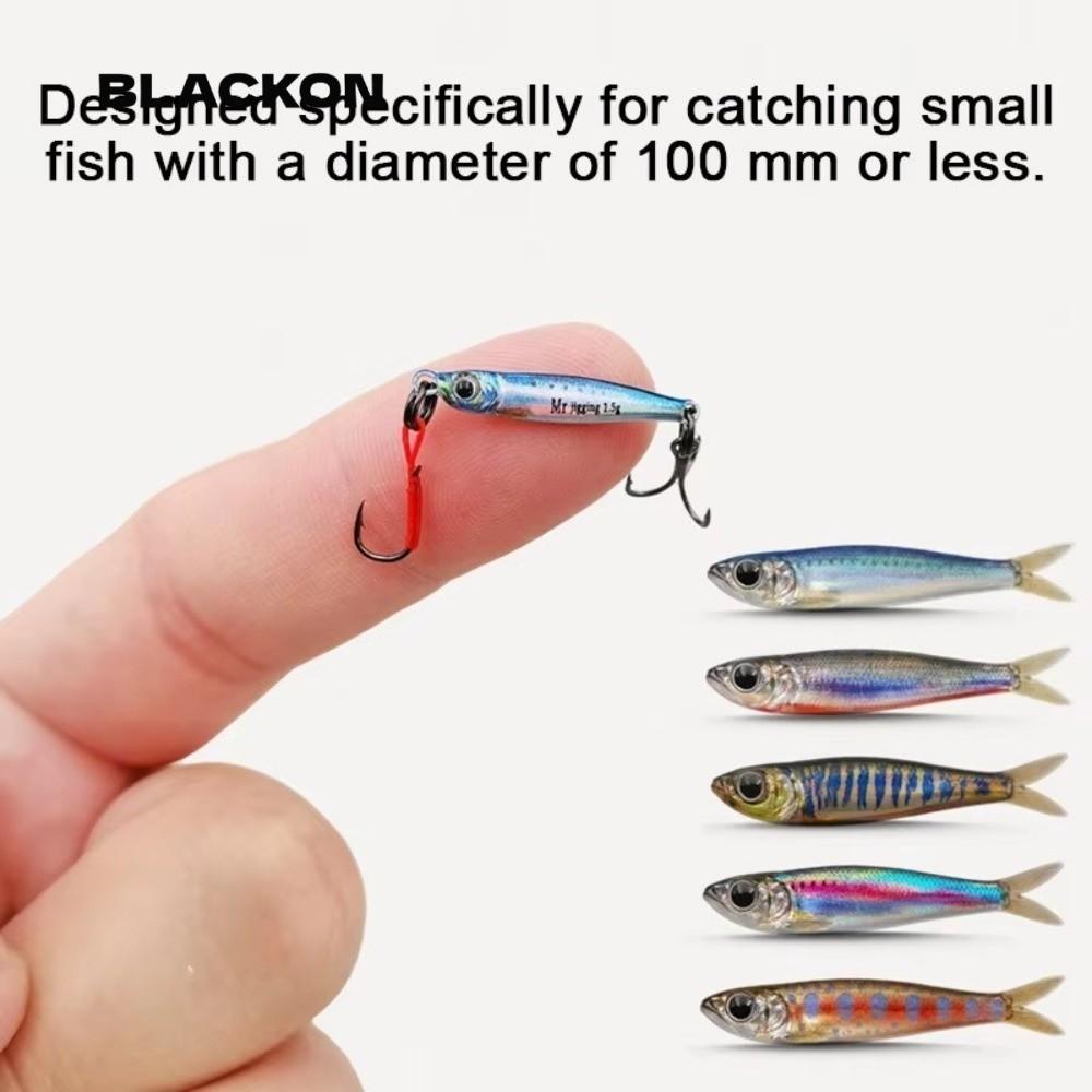 BLACKON Mini Jig Mồi, Sequin Bionics Design Micro Jigging Mồi, Mini 1.5 / 3g / 5g Trọng lượng Bionic