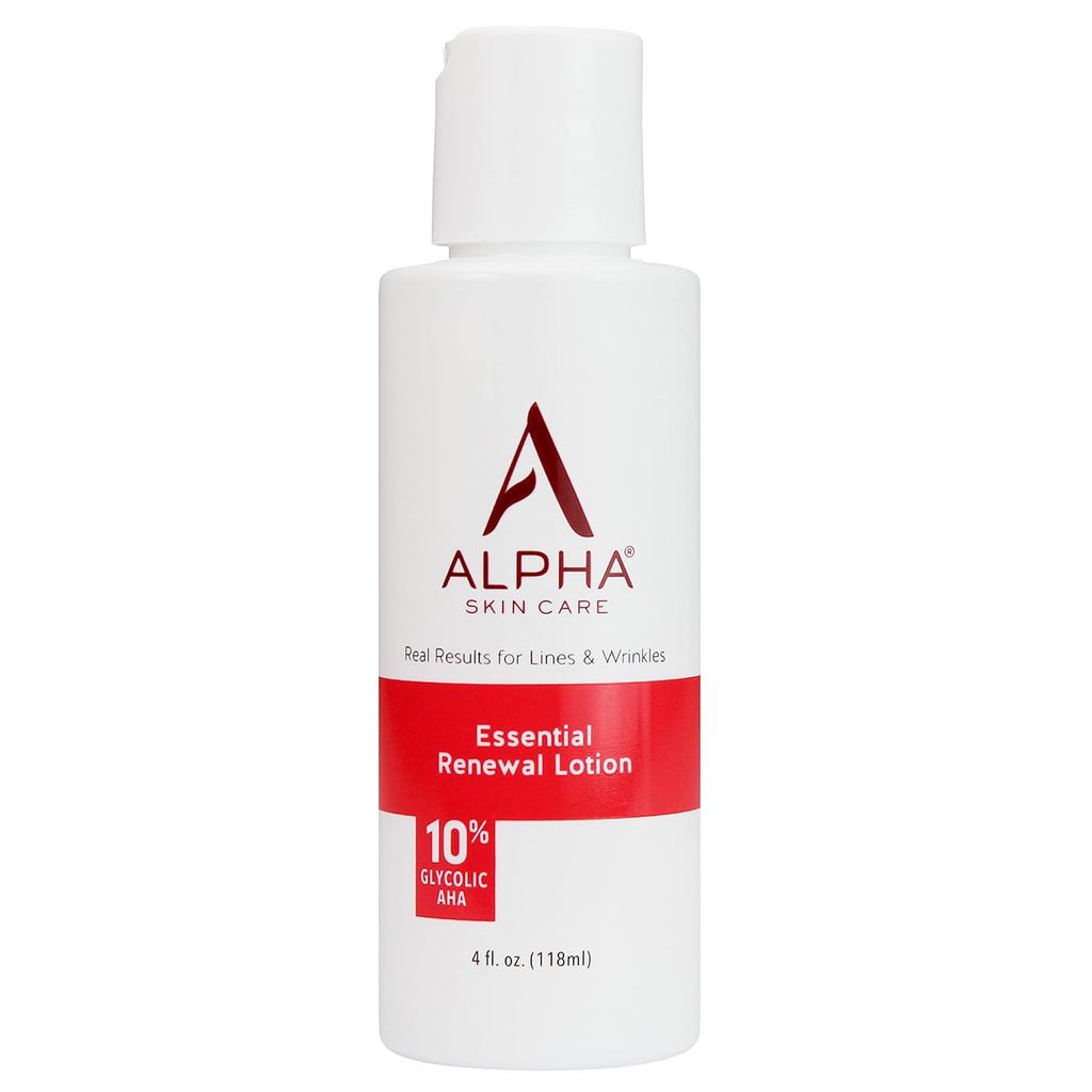 Alpha Skin Care Essential Renewal Lotion, 10% Glycolic AHA, Công thức chống lão hóa, Giảm nếp nhăn &