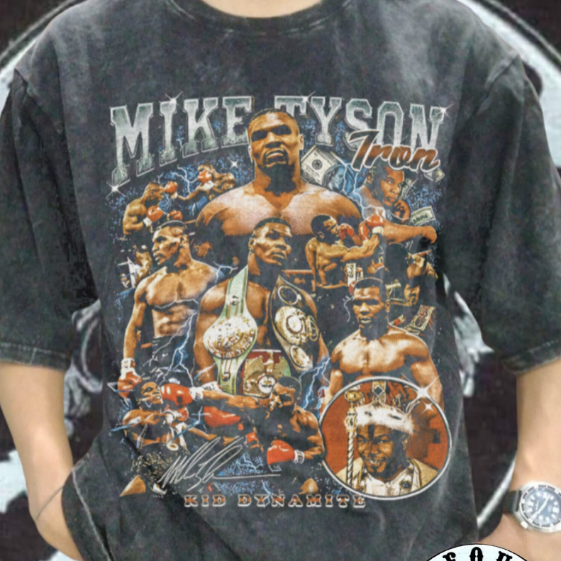 Áo thun cổ điển MIKE TYSON BOOTLEG MỚI | RỬA RỬA RAP TEE Retro BULLTUP