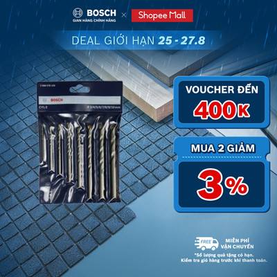 Bộ mũi khoan tường Bosch Concrete 3/4/5/6/7/8/9/10