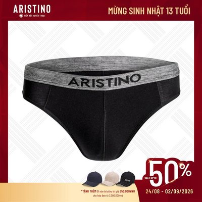 Quần lót nam Aristino dáng Brief chất liệu mềm mịn, kháng khuẩn, thấm hút tự nhiên ABF1616