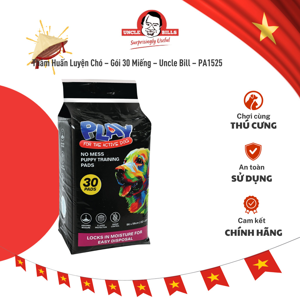 Thảm Huấn Luyện Chó – Gói 30 Miếng – Uncle Bill – PA1525