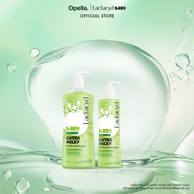Bộ Sữa Tắm Gội Trẻ Em Lactacyd Baby Extra Milky Size Jumbo 800ml + Chai Sữa Tắm Gội Trẻ Em Extra Milky 500ml