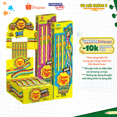 Kẹo dẻo chua Chupa Chups hương vị trái cây