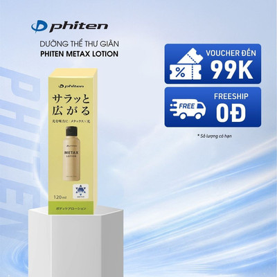 Dưỡng Thể Thư Giãn Cơ Bắp Và Hỗ Trợ Vận Động Thể Thao Hằng Ngày Phiten Metax Lotion B 120ml Giúp Hạn Chế Chấn Thương