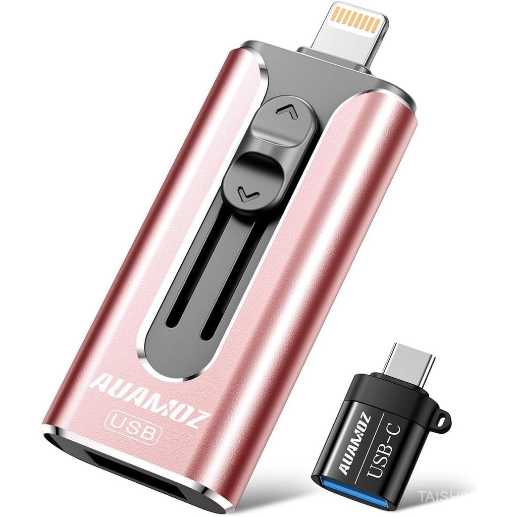 256GB Flash Drive for iPhone Photo Stick USB Memory Stick, Portable Thumb Drive for Photo Video Stor