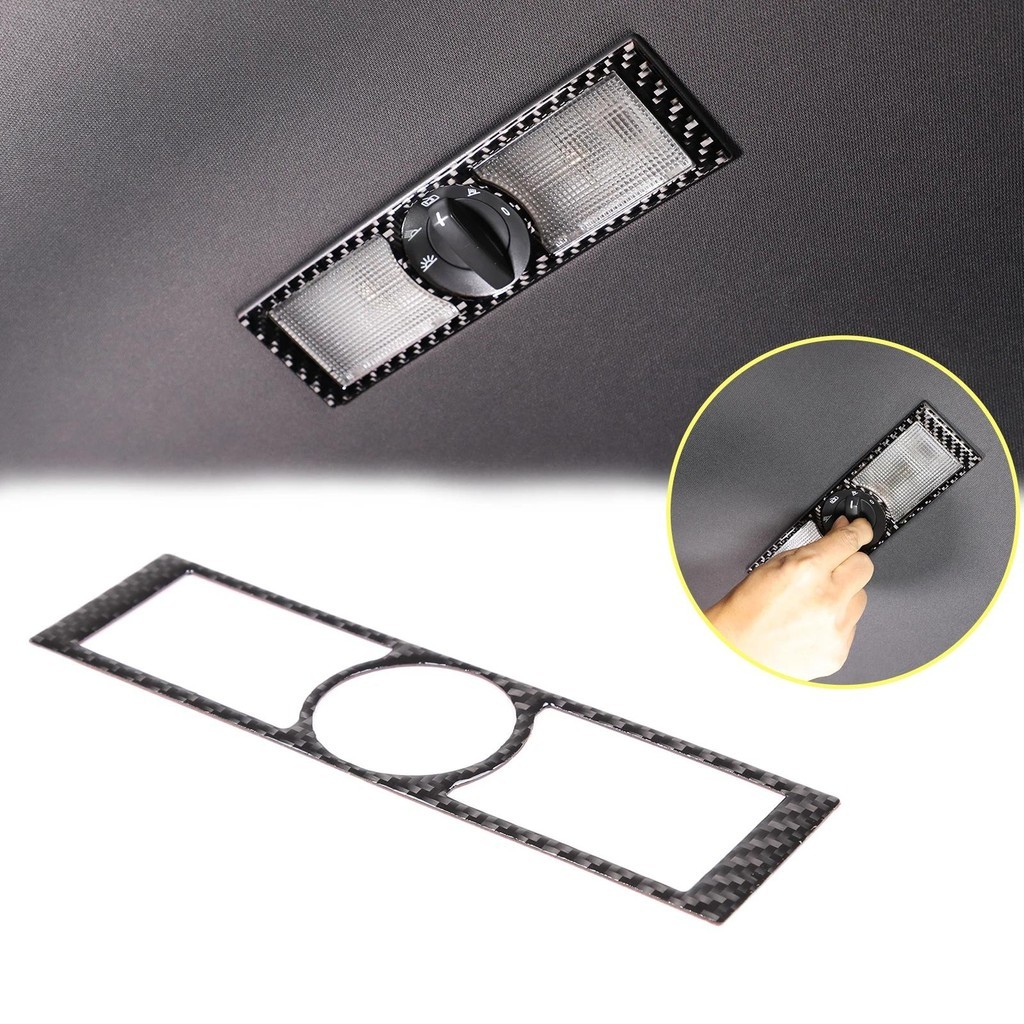 Sợi Carbon Mềm Phía Sau Xe Đọc Đèn Khung Bảng Viền Miếng Dán Cho GHẾ Leon Leon Leon Leon Mk2 2008-20