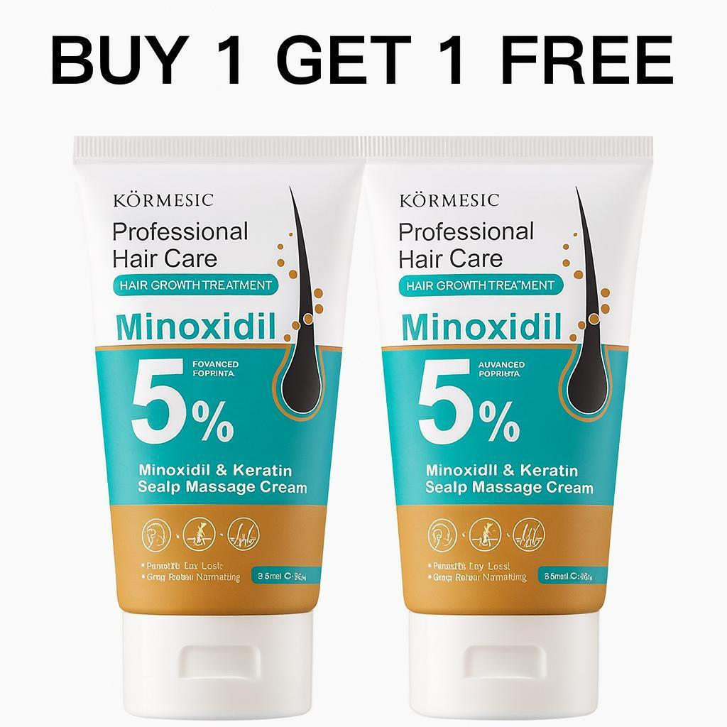 [MUA1GET1FREE] KÖRMEIC5% MinoxidilHairGrowthScalpMassagewithKeratin & GingerforMenPhụ nữPreventsLoss