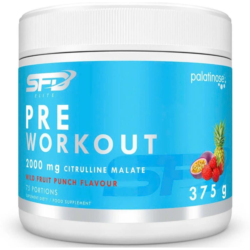 Bột SFD Pre Workout 375g ( 75 lần dùng) Vị Xoài - Bổ sung năng lượng, Tỉnh táo và tập trung