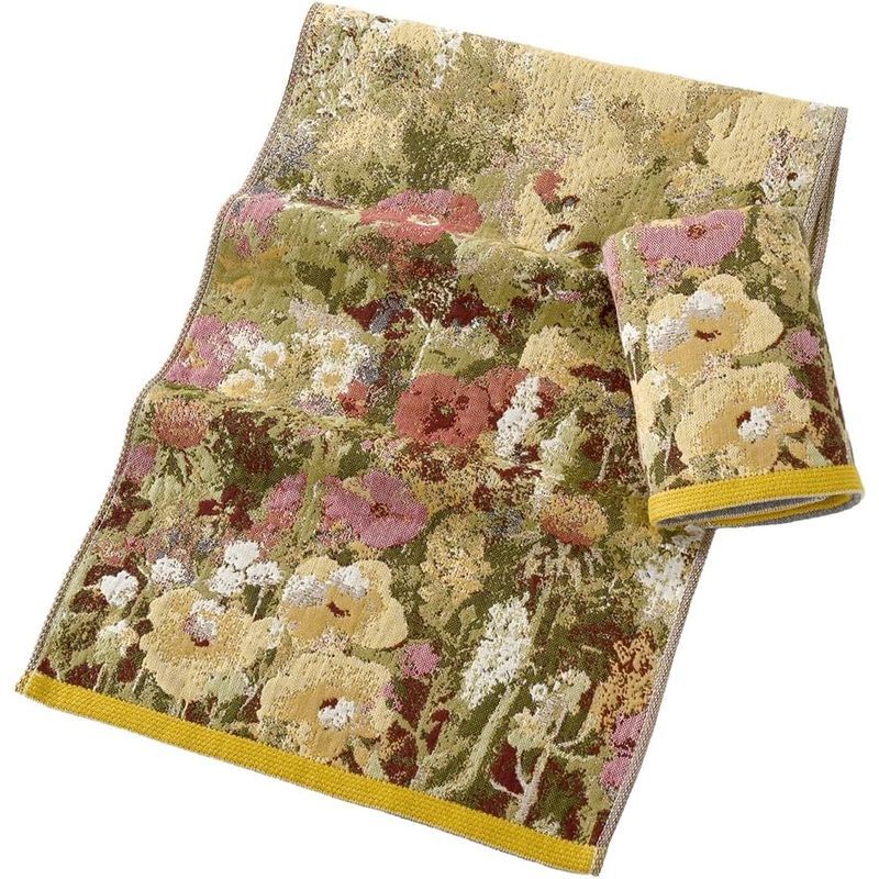 Sense Gnosis Floral Garden Khăn Tay Bộ 2 Gạc Siêu Mềm 100% Cotton Nhẹ Thấm Hút Trang Trí Phòng Tắm K