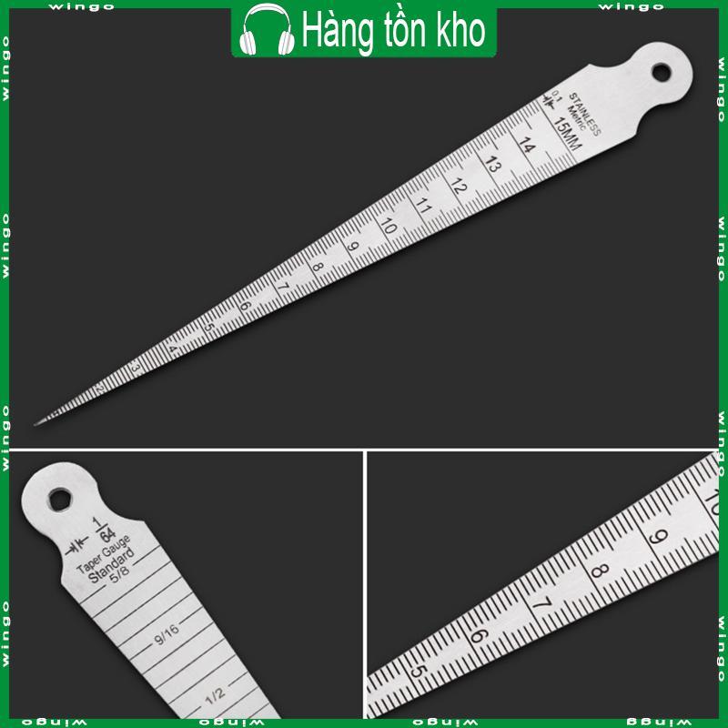 WIN Taper Gage Thép không gỉ chính xác Wedge Feeler Hole Taper Gauge Thước