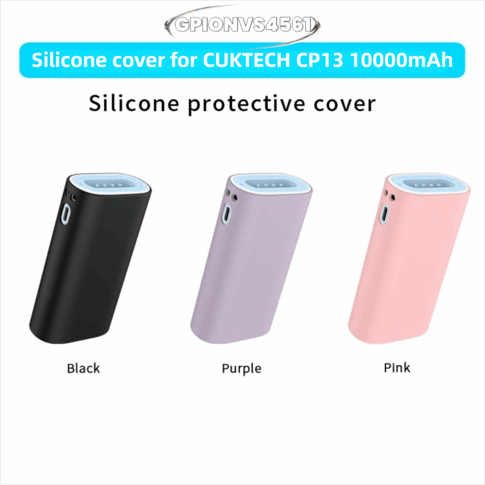 GPIONVS4561 Bảo vệ bộ sạc di động, Túi đựng silicon chống sốc, Vỏ bảo vệ toàn diện LPB100 mềm cao cấ