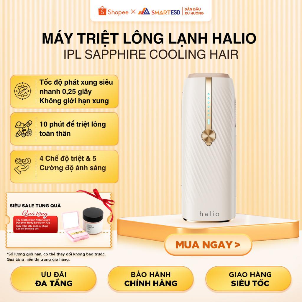 Máy Triệt Lông Lạnh Halio IPL Sapphire Cooling Hair- xung kép, triệt lạnh 10°C |BH 24 tháng