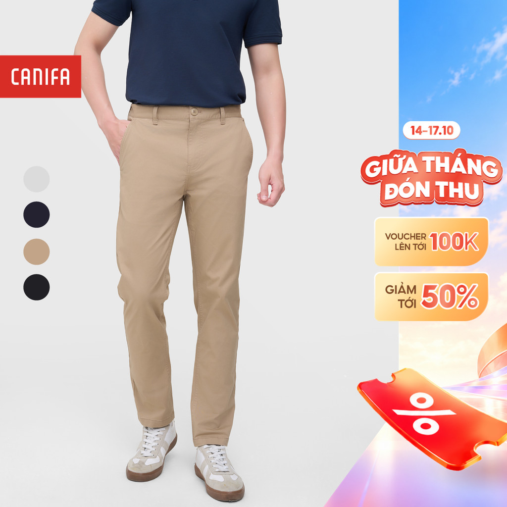 Quần khaki nam CANIFA dáng slimfit trẻ trung 8BK25A002