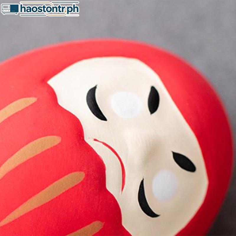 Haostontr Nhật Bản Gốm Daruma Tượng Daruma Tumbler Thủ Công May Mắn May Mắn Trang Trí Phong Cảnh Búp