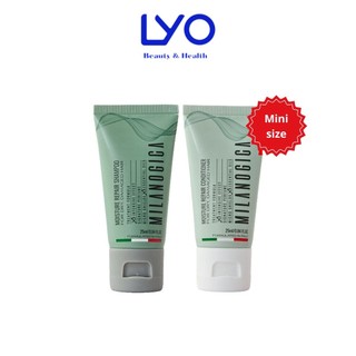  Dầu gội & xả Milanogica size mini 25ml & 12ml Phục hồi hư tổn Giảm gàu sạch ngứa LYO 