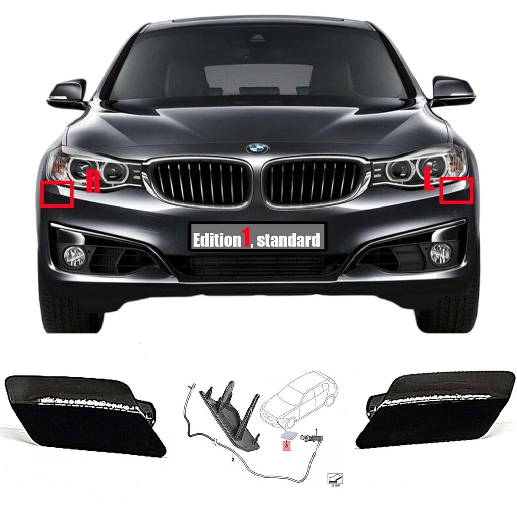 Đèn Pha Máy Giặt Dành Cho 13-24 BMW GT Series 3 3GT F34 Gran Turismo 328i 328ix 335ix 330ix 340ix 20