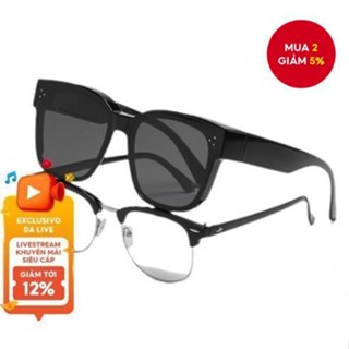 Kẹp kính cận thị Unisex - Kính râm chống tia cực tím khung nhẹ để lái xe & hàng ngày