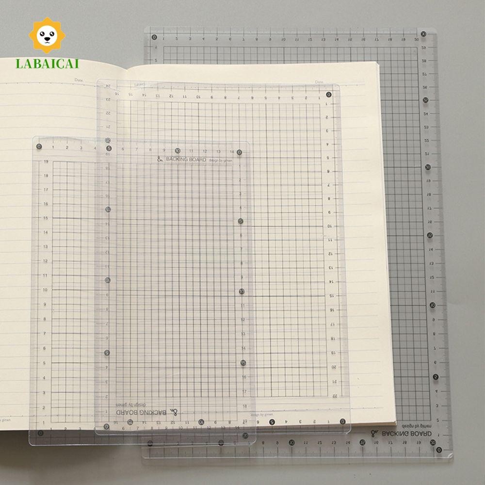 LABAICAI Thước Board May Flat Bền Viết Tay Plank Đo Đồ Dùng Văn Phòng Phẩm Trường Viết Trong Suốt