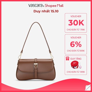[Voucher 30K | 15.10] Vascara Túi Đeo Vai Nắp Gập Nhấn Buckle - SHO 0300